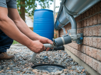 Installer un récupérateur d'eau de pluie de 300 L pas à pas pour arroser votre jardin sans gaspillage