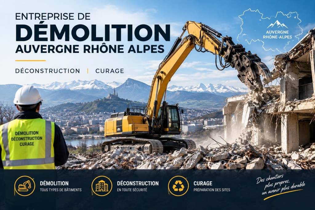 Entreprise de demolition auvergne-rhône-alpes : déconstruction, curage