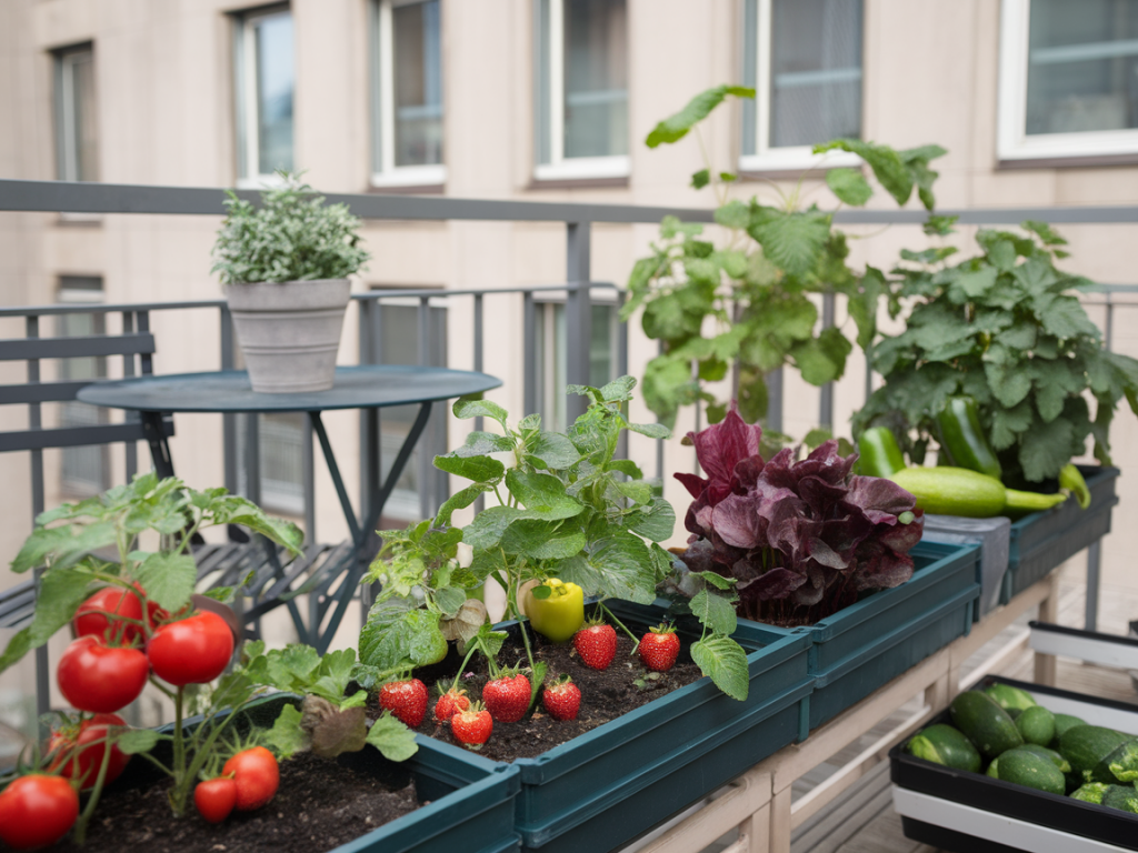 Comment transformer un balcon orienté nord en potager productif avec six variétés adaptées